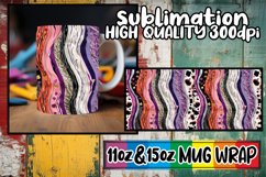 Colorful 3D Leopard Floral Mug Wrap Designs Product Image 1
