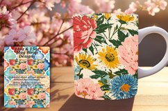 Serene Springtime Floral Mug Wrap Design 11oz Product Image 1