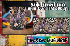 Unique adventures 11oz 15oz sublimation wrap, Leopard Prints Product Image 1