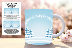 Artistic 11oz Mug Wrap Png Template , Christmas Product Image 1