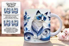 Cat Comfort: Sublimation Cat Lover Mug - 3D Design Product Image 1