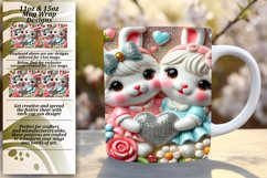 Creative 11oz Mug Wrap Png Artwork , Sweet Animals Product Image 1