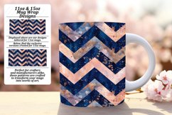 Vibrant Stripe Mug 11oz/15oz Wrap with Glitter Art Product Image 1