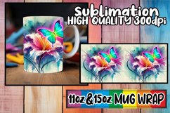 Charming whispers 11oz 15oz sublimation wrap, Butterfly Product Image 1