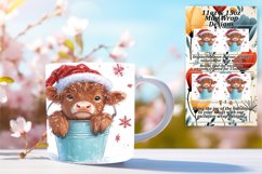 Dynamic 11oz Mug Wrap Png Template , Christmas Product Image 1