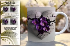 Heartwarming Bliss: Sublimation Mug with 3D Heart Product Image 1