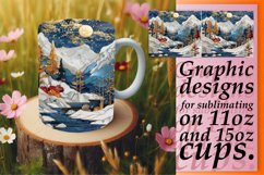 Golden Jasmine Jubilee Mug Wrap: Glitter Sublimation, Spring Product Image 1