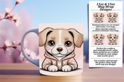 DYNAMIC PNG for 11oz Mug Wrap , Valenines Animals Product Image 1