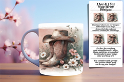 RADIANT 15oz Mug Wrap PNG Design , Western Product Image 1