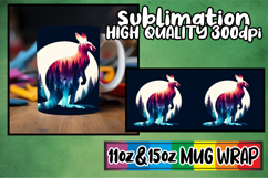 Luminous thoughts 11oz 15oz mug wrap, Animals Art Product Image 1