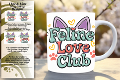 Charming 15oz Mug Wrap Png Artwork , Cat Quote Product Image 1