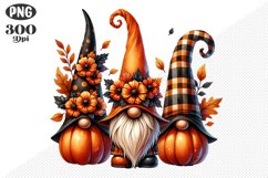 Halloween Gnomes Sublimation - Clipart PNG Design Product Image 1
