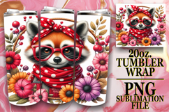 Joyful Reflections 20oz tumbler wrap, Cute Animals Product Image 1