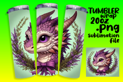 20oz Sublimation Gift Template , Dragon Product Image 1