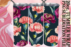 Joyful journeys 20oz tumbler wrap, Flower Pattern Product Image 1