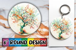Whimsical Tree Sublimation Assortment: Circle, Keychain, Car Product Image 1