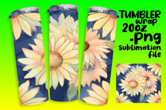 Vibrant Tumbler Design Download , Flower Pattern Product Image 1