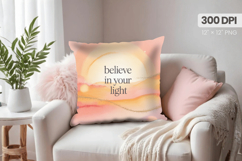 Inspirational Quotes Pillow PNG Motivational PNG Sublimation Product Image 1