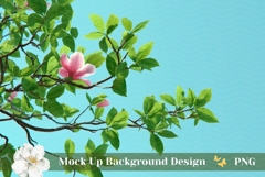 Floral Background Mockup, Spring Background Design Product Image 1