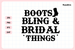Cowgirl Bachelorette Party Saying SVG | Boots, Bling Product Image 3