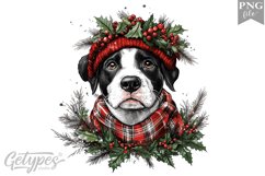 Christmas Dog Clipart Design - High Quality 300 Dpi Product Image 1