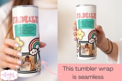 Family photo tumbler template PNG, picture tumbler wrap PNG Product Image 3