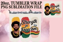 Sweet Joy 20oz tumbler wrap, Juneteenth Product Image 1