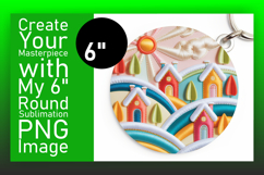 Chic Keychain Circle Design Template , Holiday Product Image 1