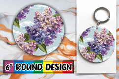 Joyful Ornaments Round Style, Flower Pattern Product Image 1