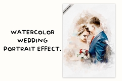 Watercolor Wedding Portrait Effect Product Image 1