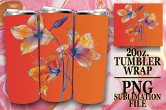 Petal Power Sublimation Tumbler Wrap 20oz Charm Product Image 1