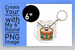 Cute Round Design for Keychains , Cute Christmas Product Image 1