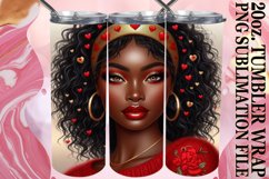Vibrant dreams 20oz tumbler wrap, Love Girl Product Image 1