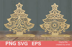 SVG Christmas trees, SVG Christmas trees, SVG laser cutting, Product Image 1