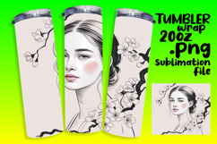 LUSH 20oz Sublimation Design , Beauty Woman Product Image 1