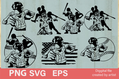 baseball svg, bundle svg, baseball silhouettes, cut file Product Image 1
