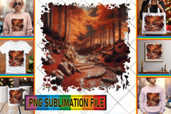 Playful TOTE BAG Art PNG, Autumn Product Image 1