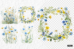 Summer Wildflowers PNG Product Image 1