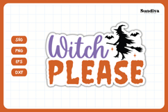 Funny Halloween Sticker | Witch Please Product Image 3