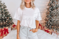 White Fall Shirt Mockup Product Image 3