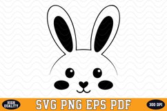 Cute Bunny SVG Sublimation Design | Sublimation Product Image 1