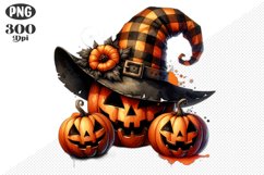 Halloween Pumpkins Sublimation - Clipart PNG Design Product Image 1