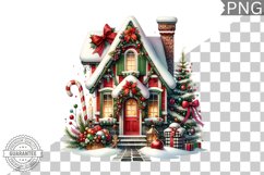 Christmas House Sublimation - Clipart PNG Design Product Image 1