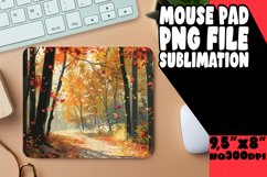 Watercolor Autumn Mouse Pad Fall Design Product Image 1