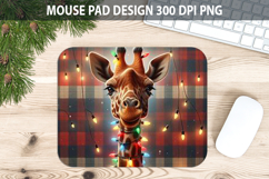 Christmas Giraffe Pad Sublimation - Animal PNG Design Product Image 1