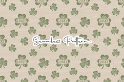 Lucky Clover Green Seamless Pattern - Leprechaun &amp; Clovers Product Image 8