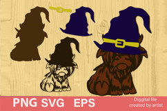 longhaired cow svg, cow svg, home decoration, laser cutting Product Image 1