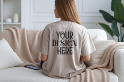 Seafoam Comfort Colors C1717 Shirt Mockup, CC 1717 T-shirt C Product Image 1