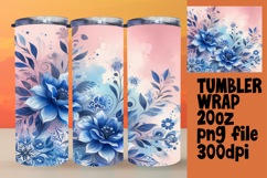 Bespoke 20oz Tumbler Artwork , Watercolor Patter Product Image 1