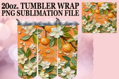 3D Bloom and Fruit Tumbler Art Product Image 1